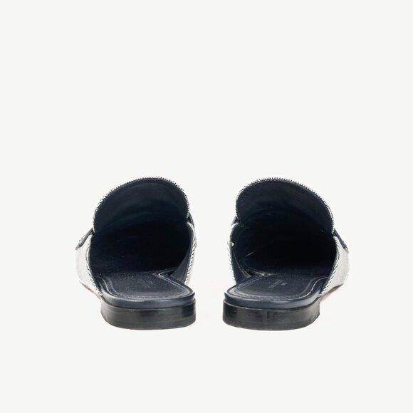 Louis Vuitton LV Mare White & Navy Open Back Loafers - Picture 4 of 11